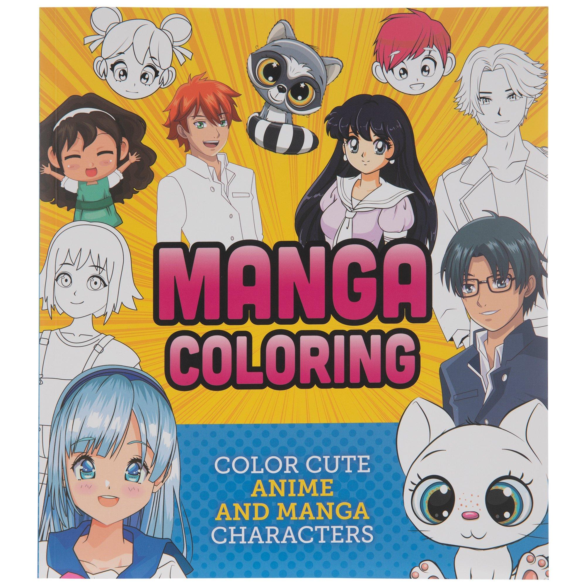 manga coloring pages for kids