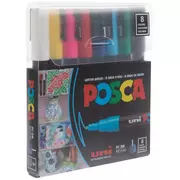  Posca Medium Point 8-Color Soft Colors Paint Marker Set :  Arts, Crafts & Sewing
