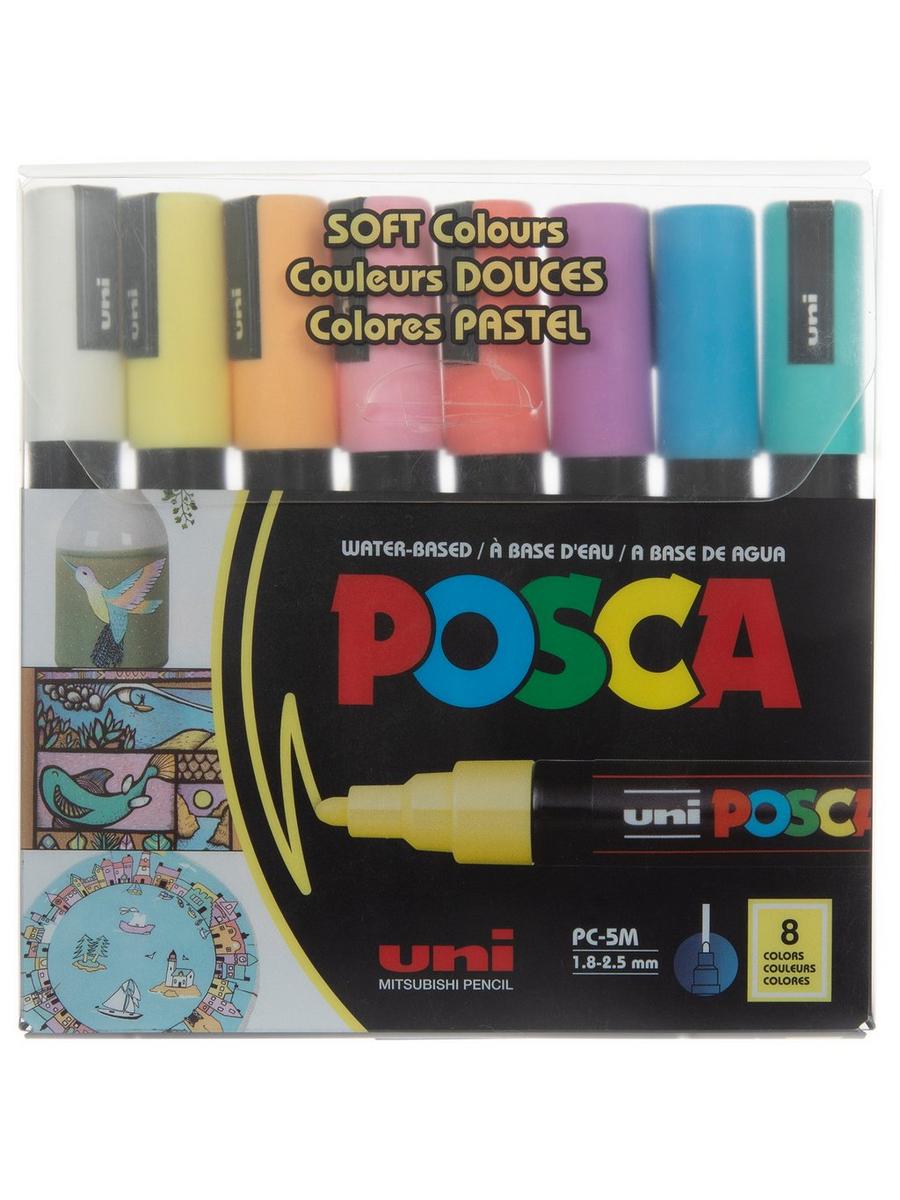 Uni PC-5M Posca Renkli Poster Markörü (1.8-2.5 mm) Floresan Turuncu Uni-Ball