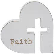 Faith Heart With Cross Cutout