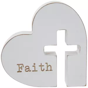 Faith Heart With Cross Cutout