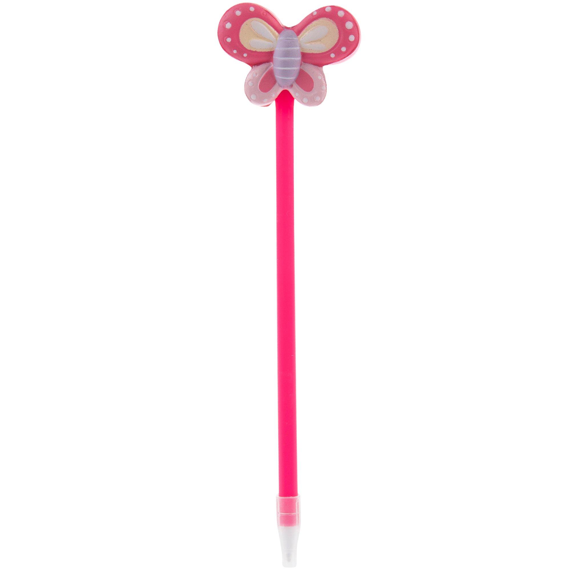 Big Lots Butterfly & Rainbow Novelty Click Pens - 2 ct