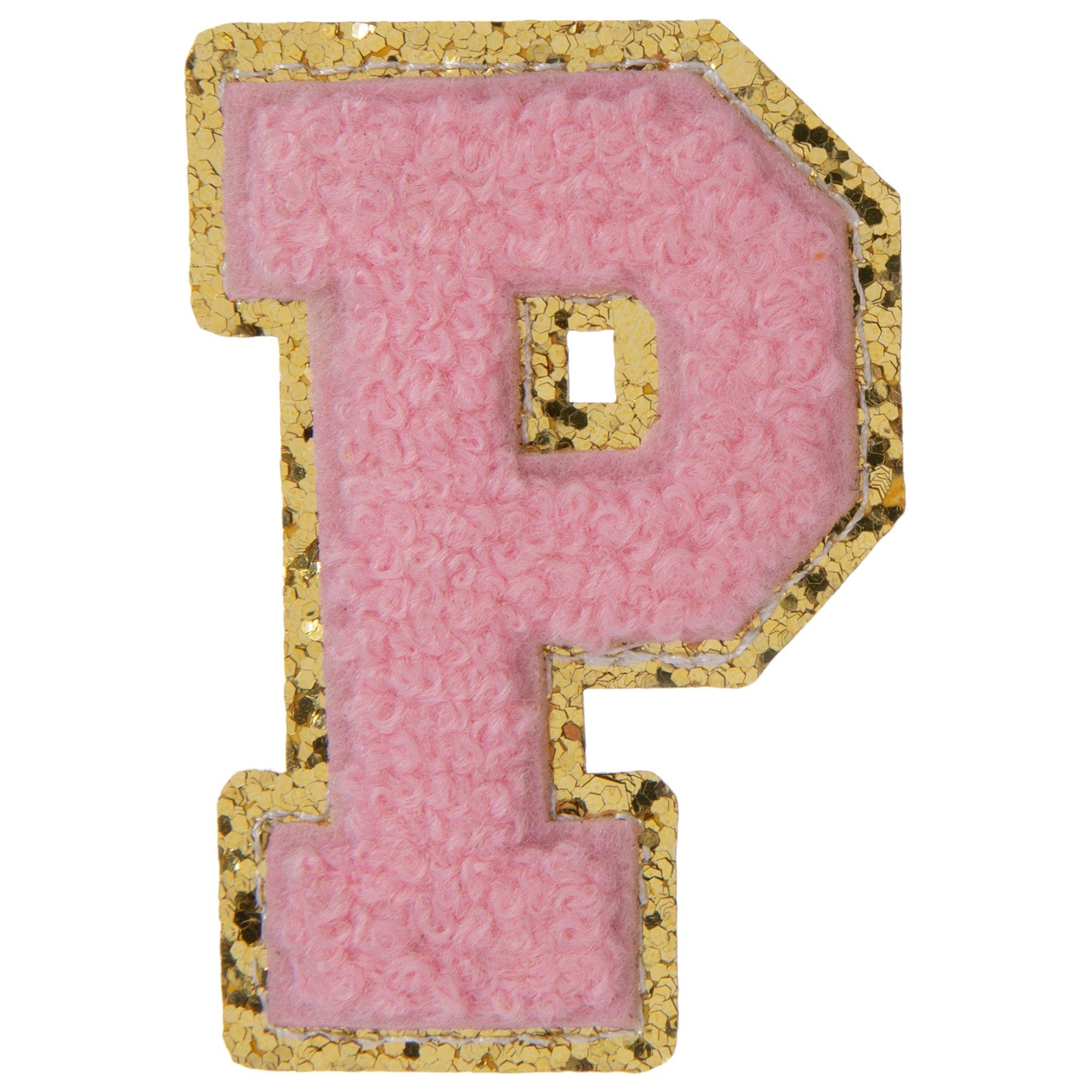 Pink & Gold Letter Patch Sticker Hobby Lobby 2227437