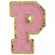 Pink & Gold Letter Patch Sticker