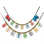 Construction Birthday Party Banners