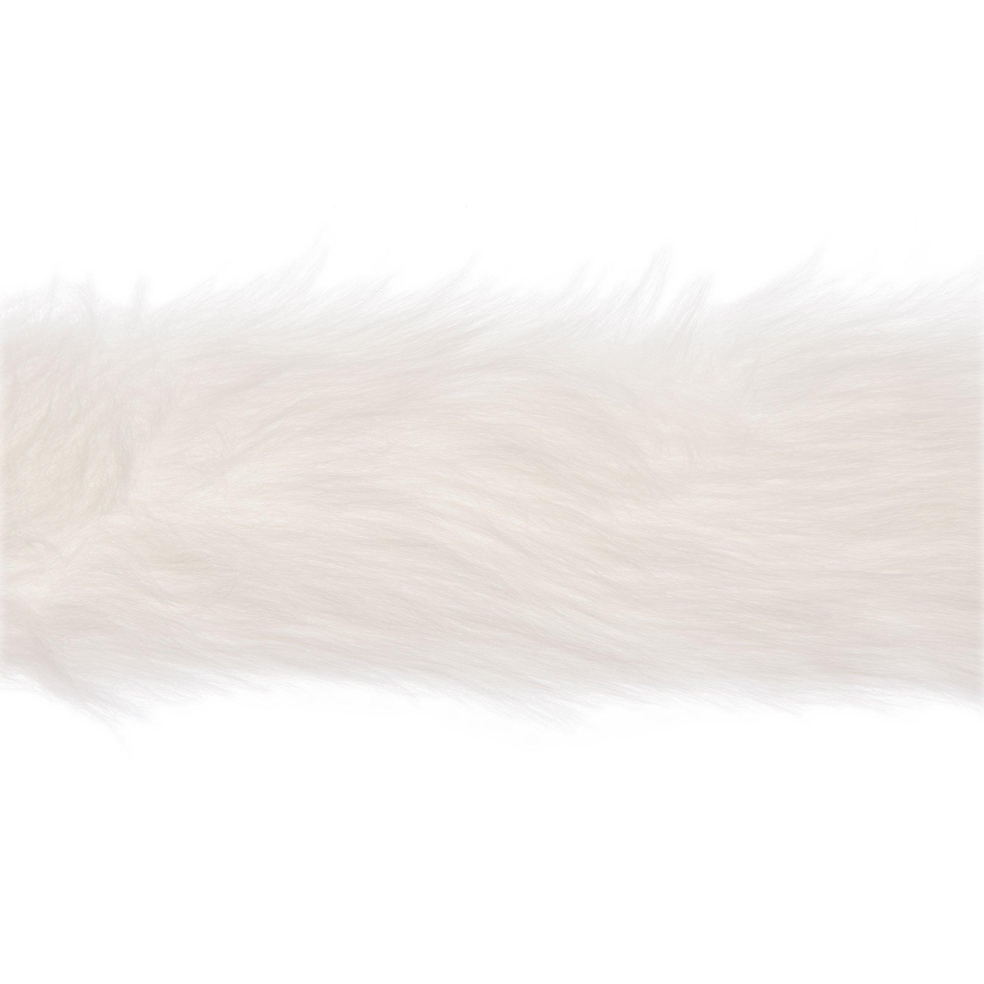 White Faux Fur Trim