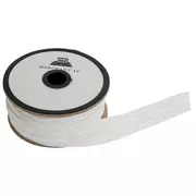 White Two-Cord Shir Tape Trim - 1"