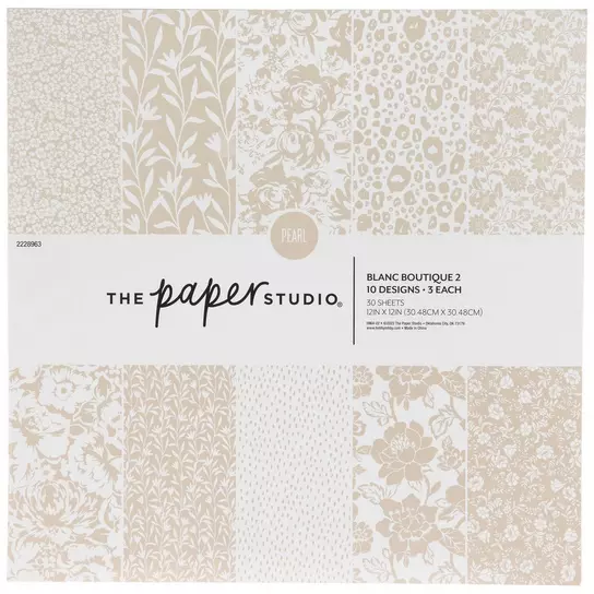 Fabric Floral Paper Pack - 12 x 12, Hobby Lobby