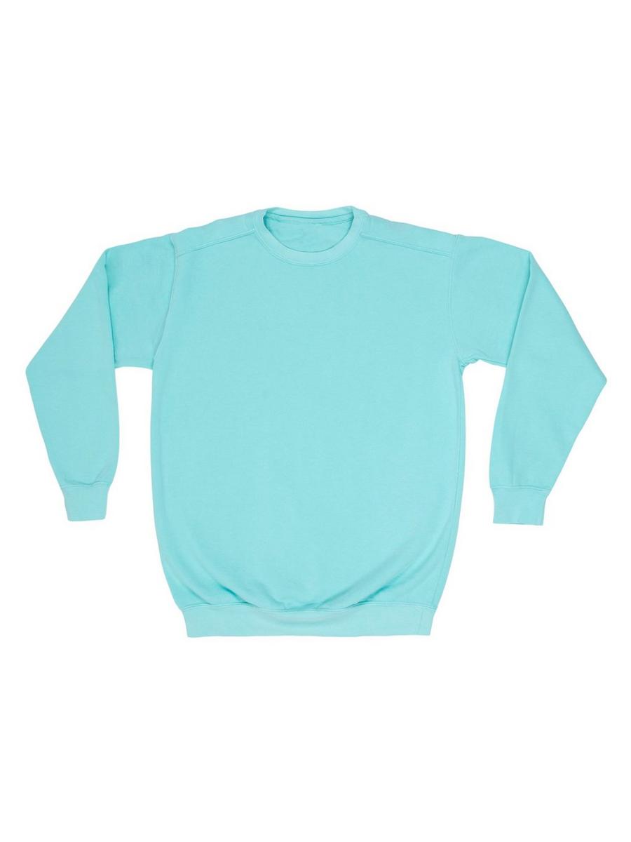 Gildan Heavy Blend Crew Neck Sweatshirt - Light Blue, Size S, 50% Cotton 50% Polyester, Comfort Fit For Men & Women