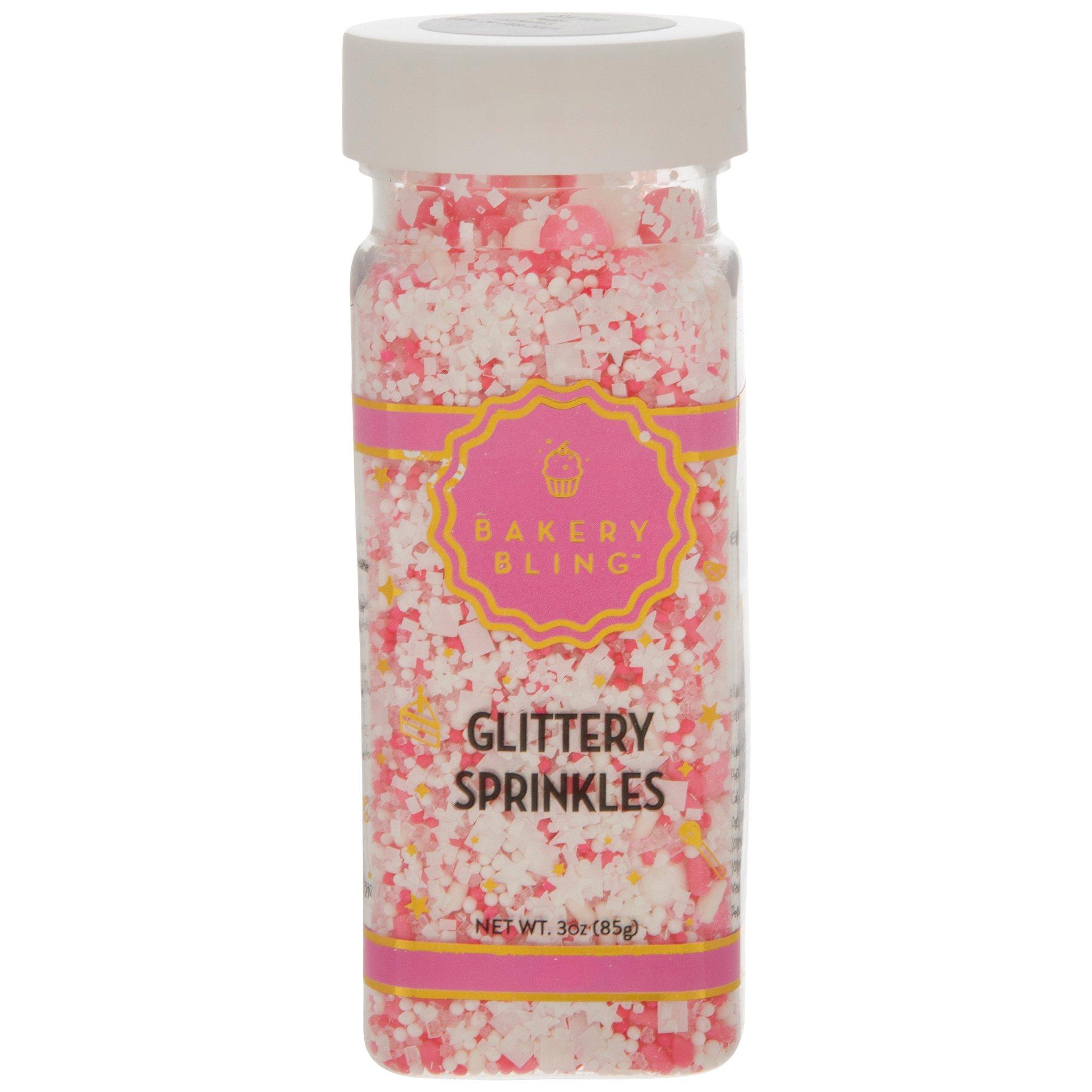 Pink & White Bakery Bling Glittery Sprinkles Hobby Lobby 2230365