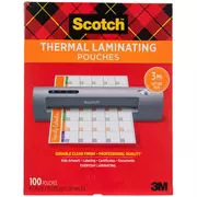 Scotch Thermal Laminating Pouches - 8 1/2" x 11"