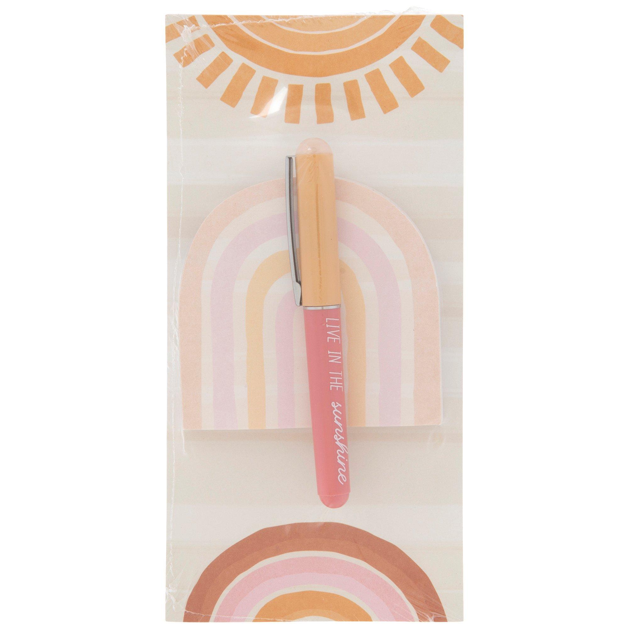 Boho Rainbow Notepad, Sticky Notes & Pen Set Hobby Lobby 2233039