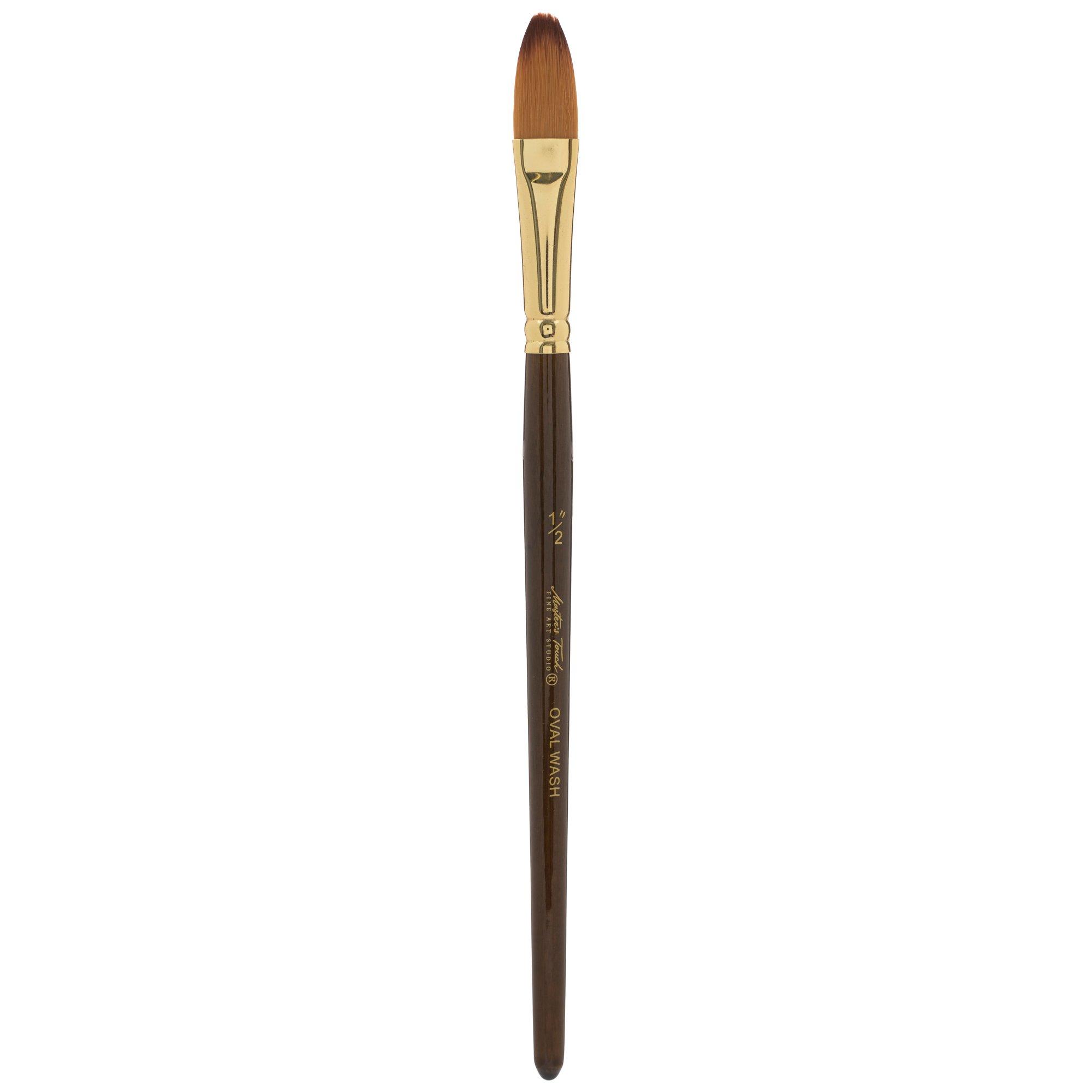 Gold Taklon Oval Wash Paint Brush Hobby Lobby 2233757