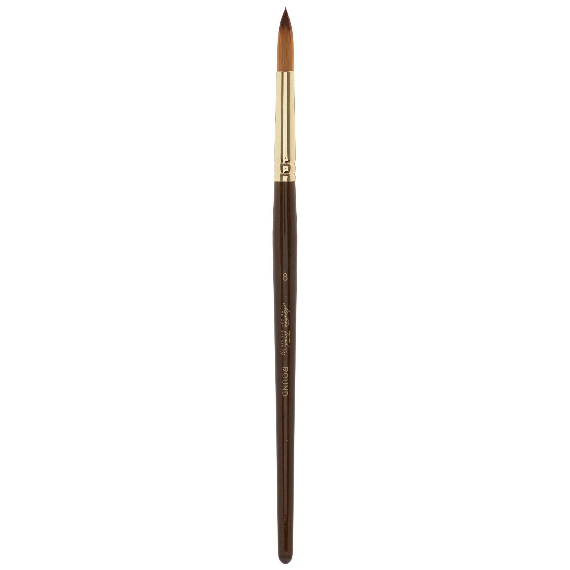 Gold Taklon Round Paint Brush Hobby Lobby 2233922
