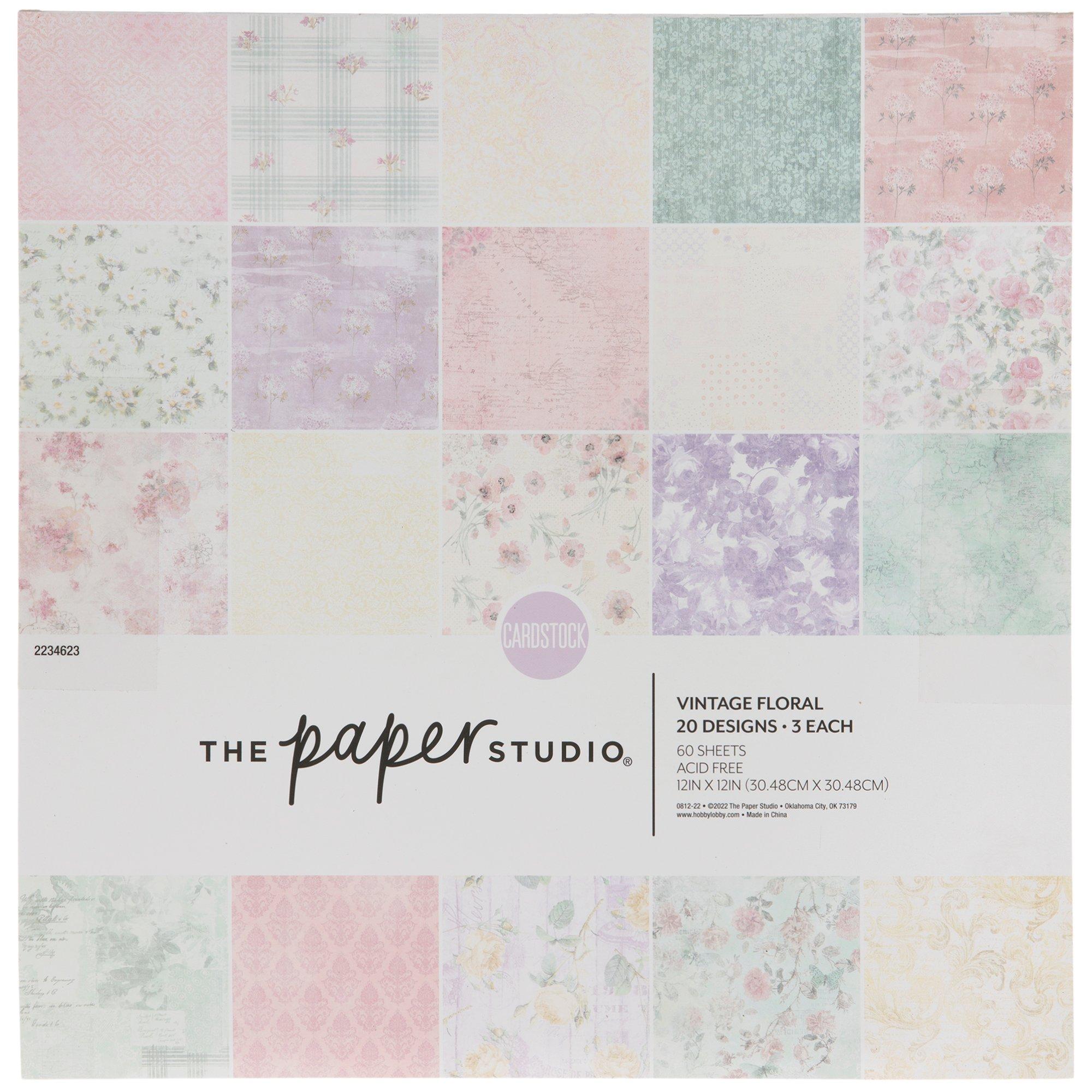 Fabric Floral Paper Pack - 12 x 12, Hobby Lobby