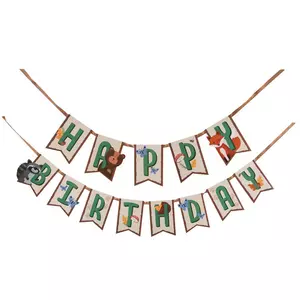 Woodland Animal Happy Birthday Banners