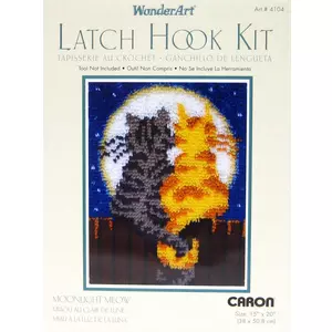 Moonlight Meow Latch Hook Kit