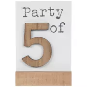 Party Of 5 Wood Decor