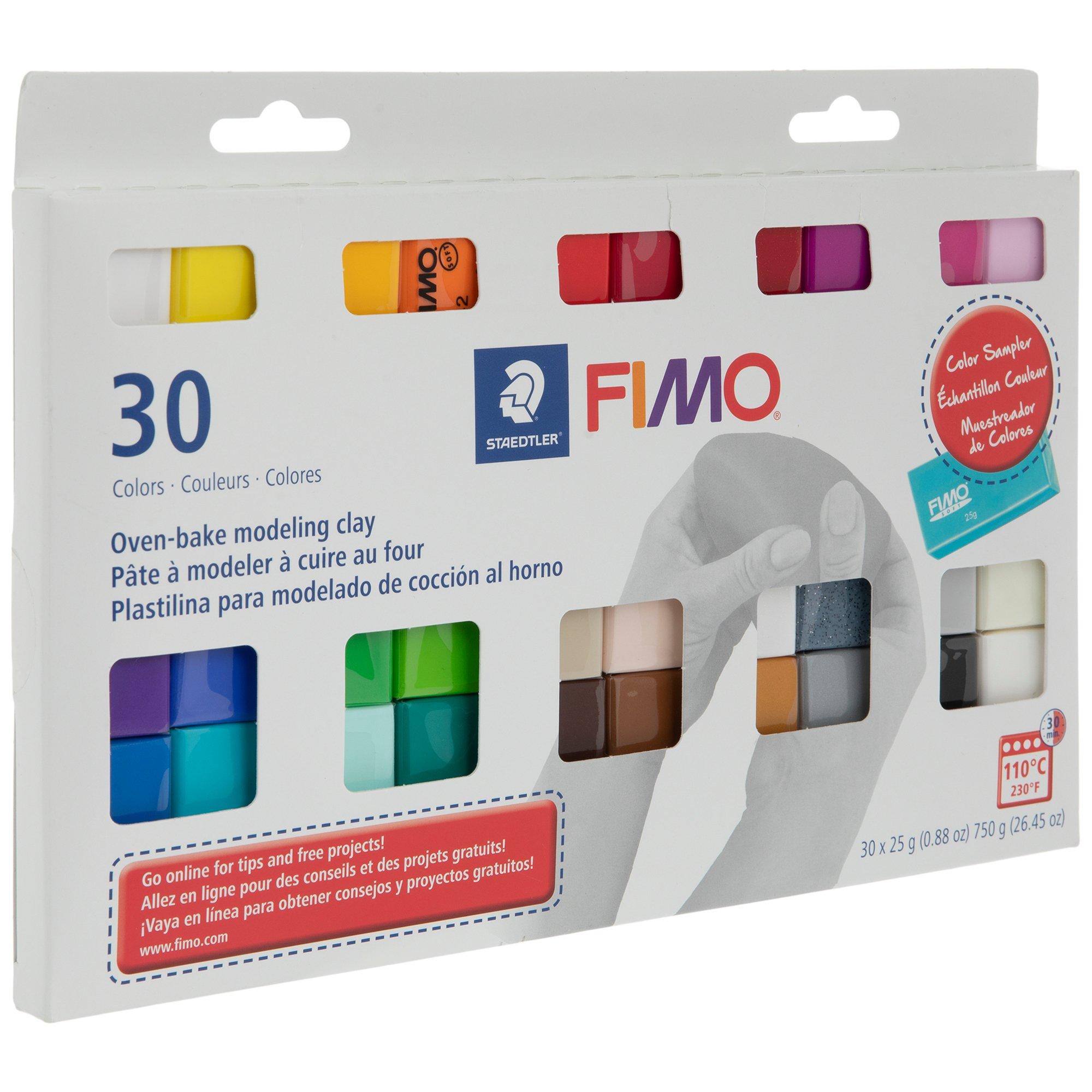 Fimo Sampler Multi Pack Kit of 30 Colors - Poly Clay Play