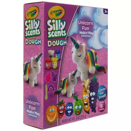Crayola Dough - Silly Scents | 60x1oz Scented Play Dough Tubs in 6 Bright  Colors & Scents | Party Favor Bags, Valentines Day Goody Bag Stuffers, and