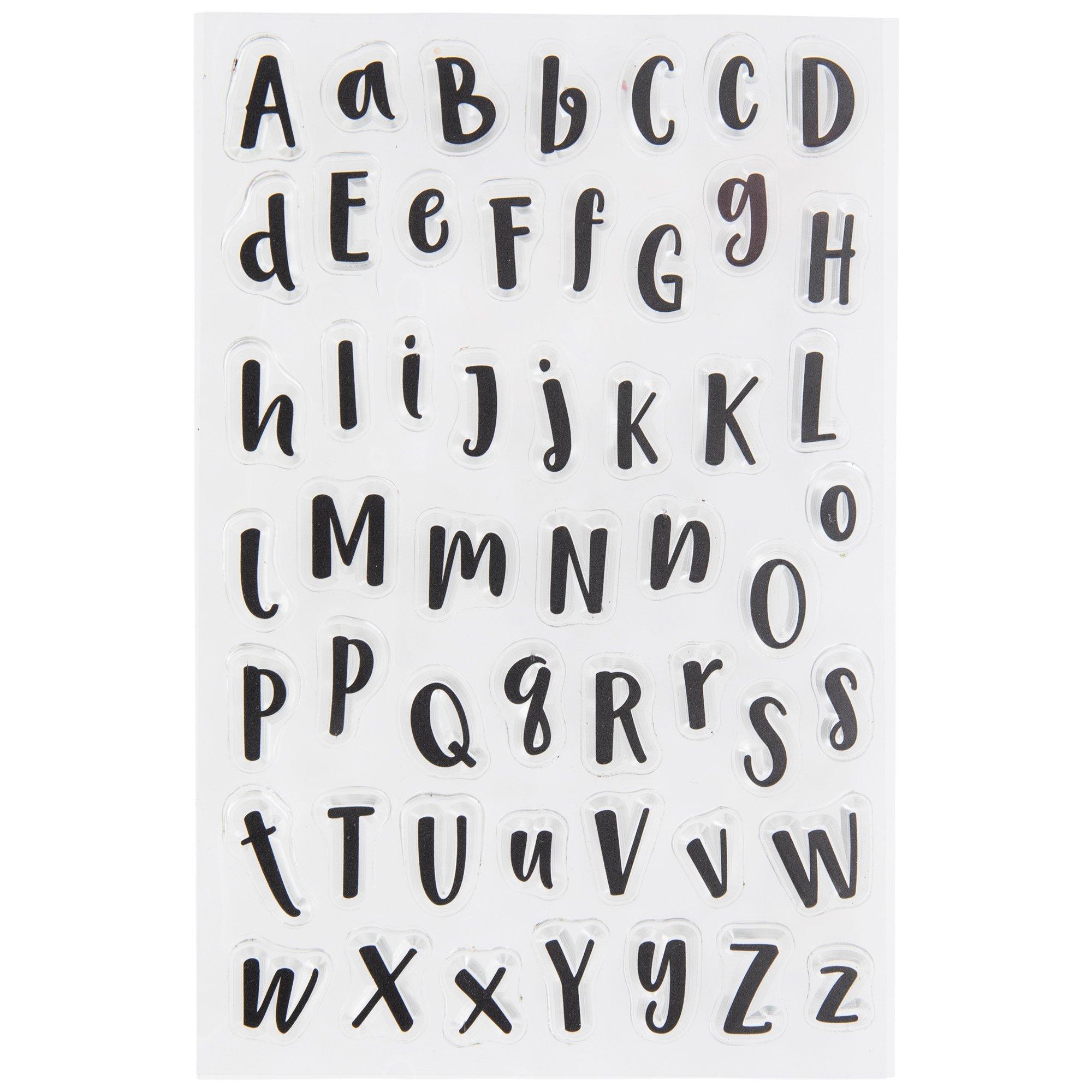 Alphabet & Filigree Rubber Stamps, Hobby Lobby