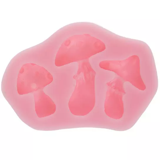 4 pieces mushroom shaped silicone molds