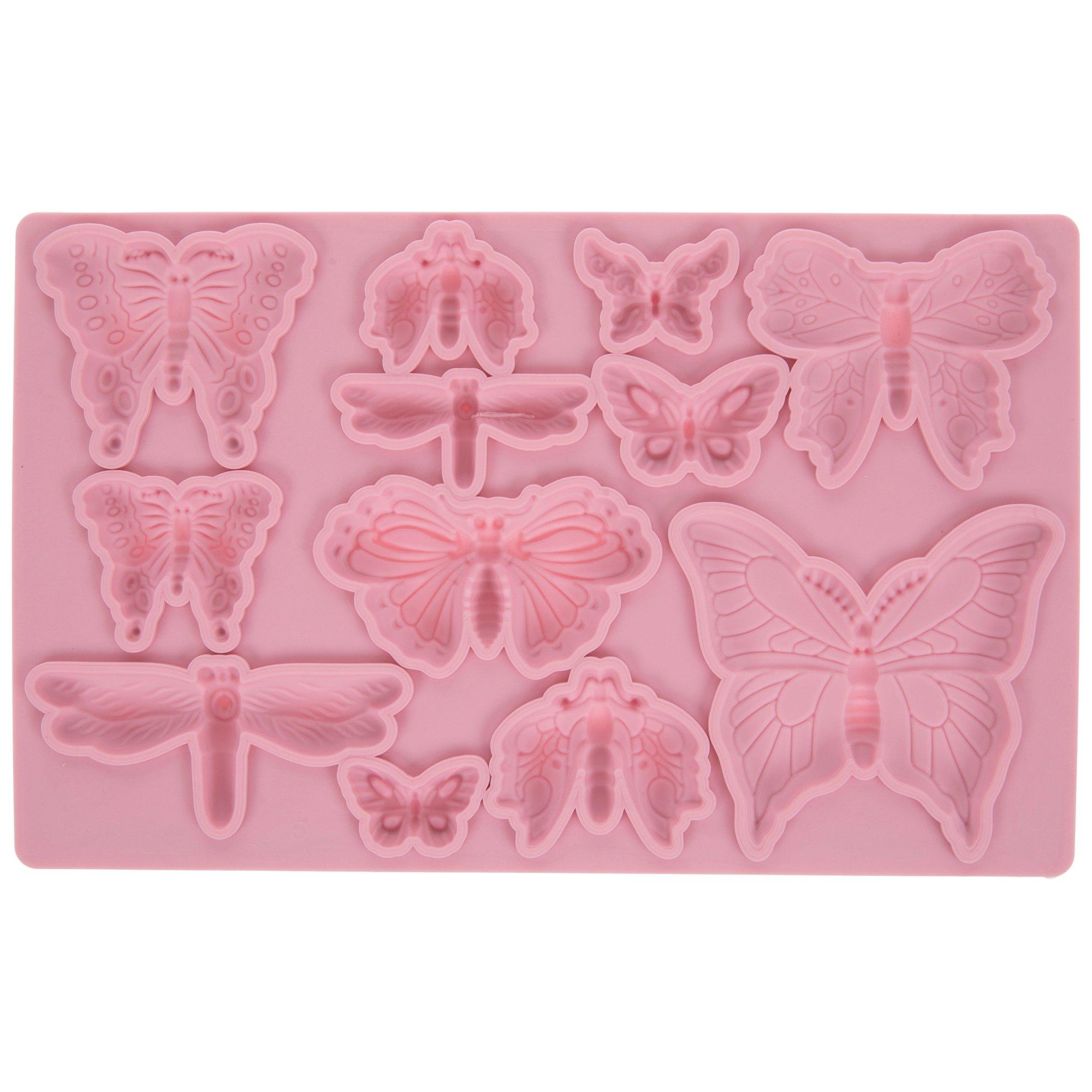 Stouge 4 Pcs Butterfly Mold Silicone Candy Molds for Chocolate