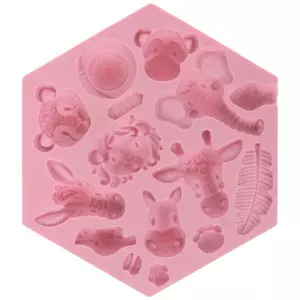 Mini assorted flowers silicone mold M0021