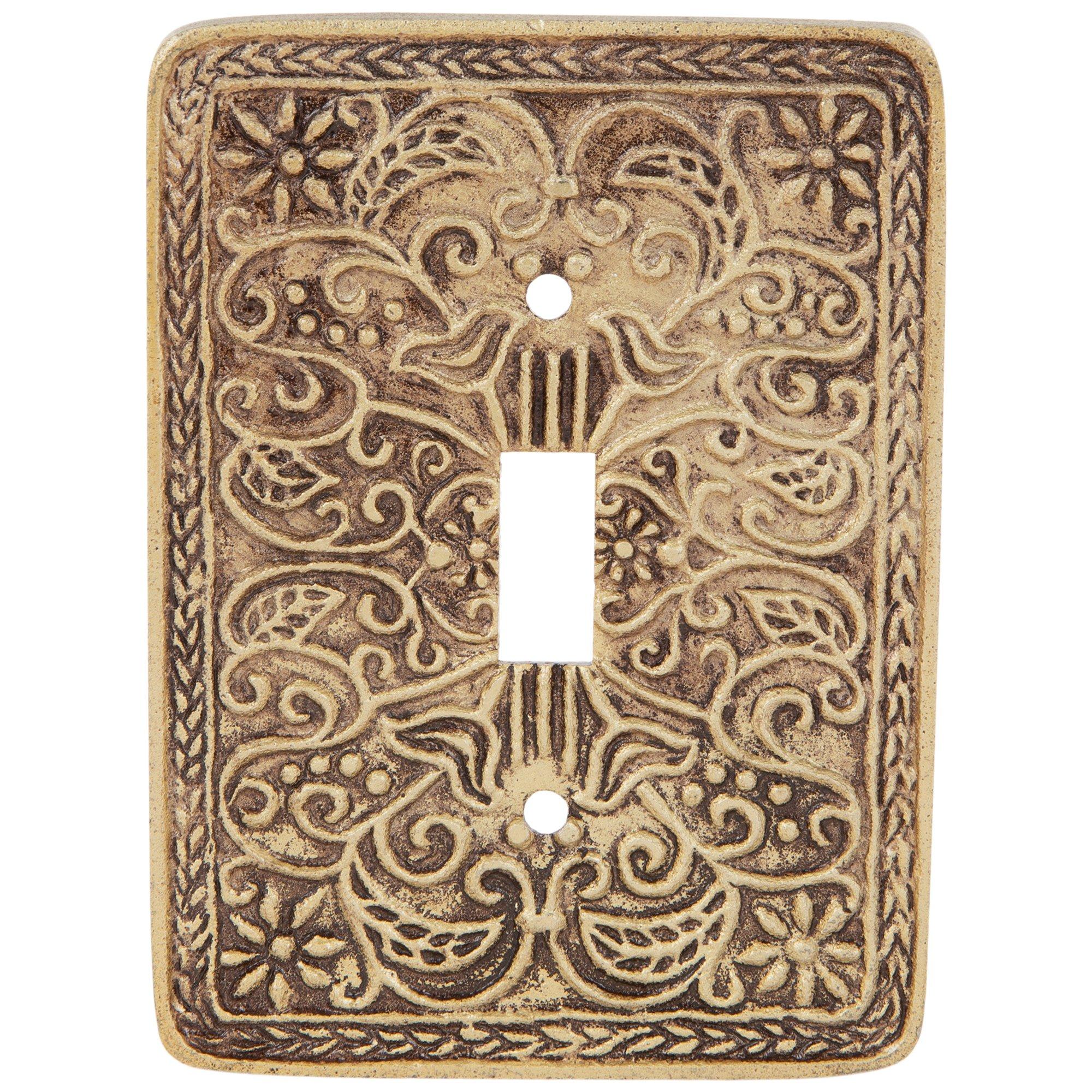 Antique Brass Ornate Single Switch Plate Hobby Lobby 2237493