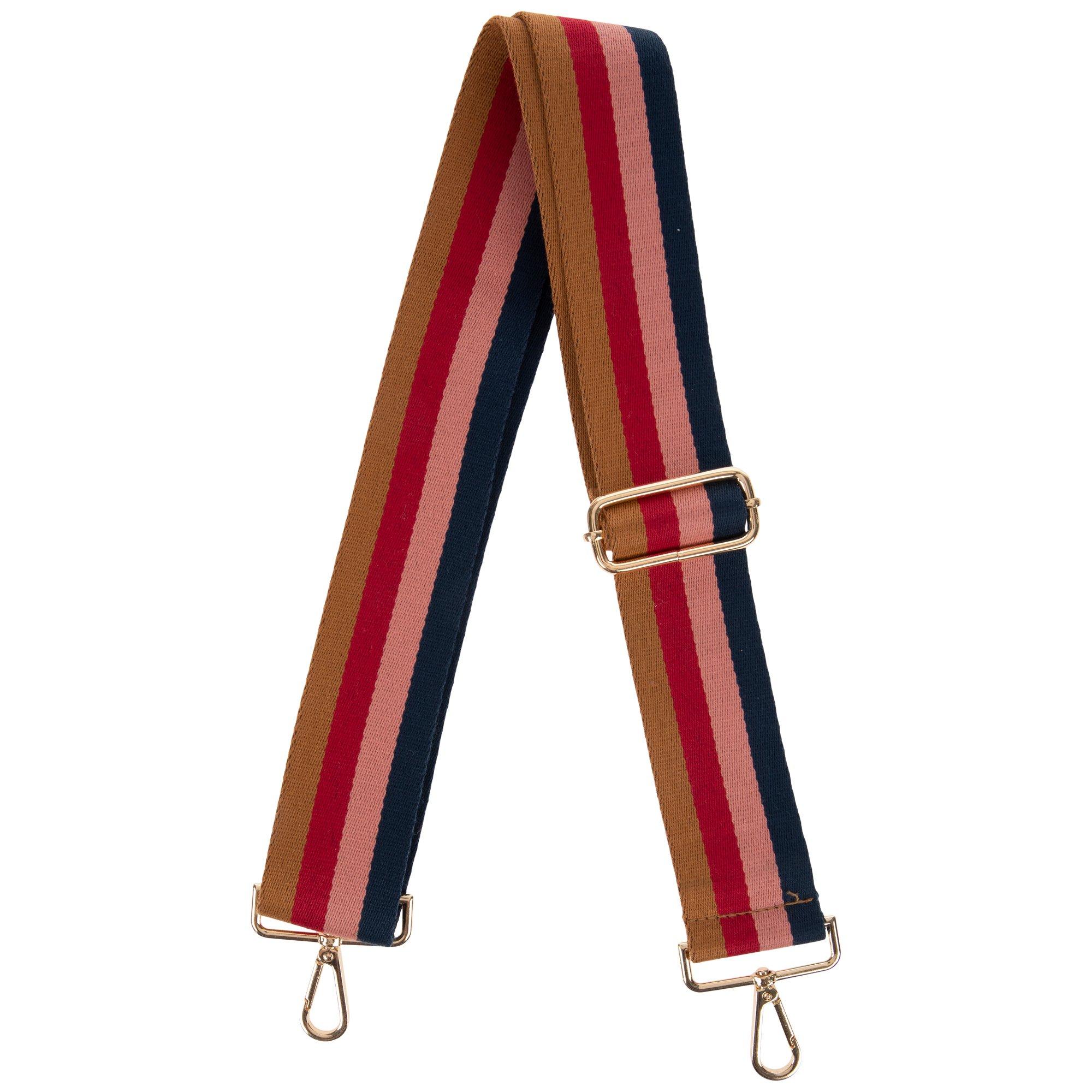 Red and White Stripe Bag Strap