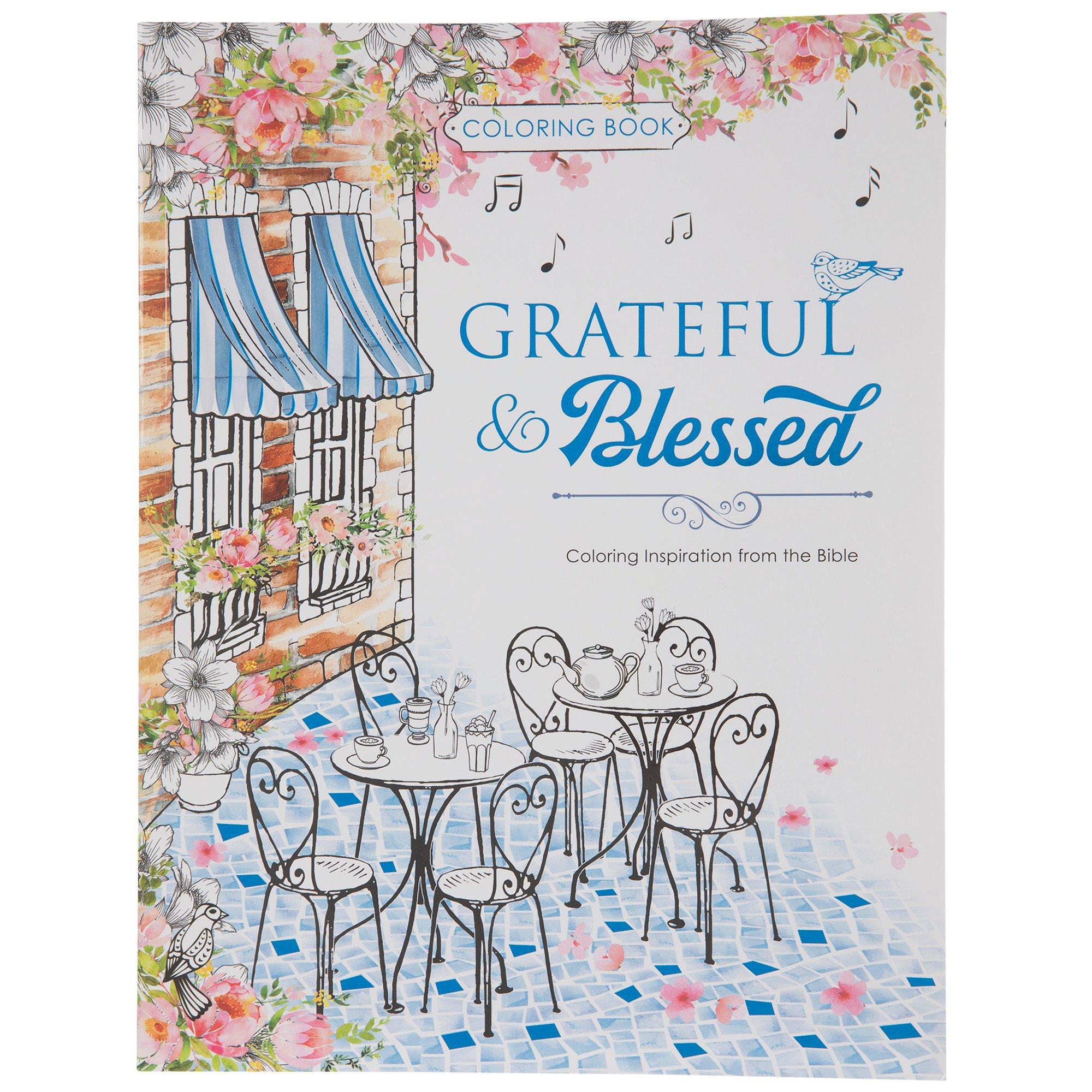 Grateful & Blessed Coloring Book Hobby Lobby 2237832