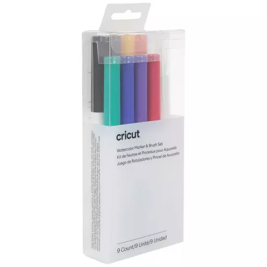 Cricut Watercolor Markers & Brush - 9 Piece Set