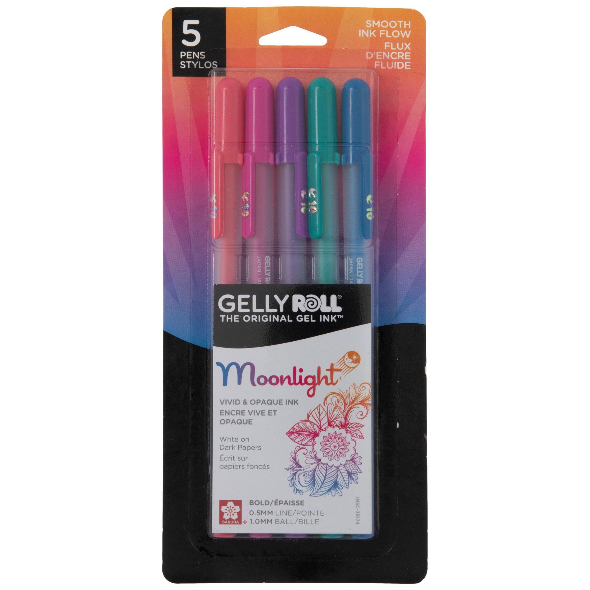 10 Sakura Gelly Roll Pens, Colored, Souffle, 3D Opaque 10 Sakura