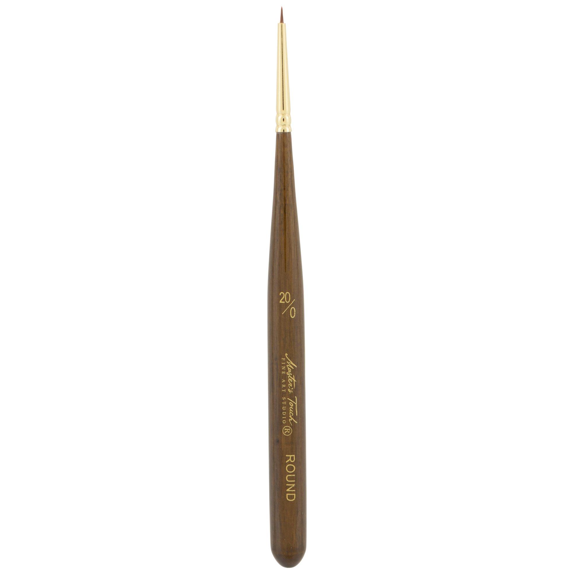 Gold Taklon Monogram Paint Brush - Size 20/0 | Hobby Lobby | 2238400