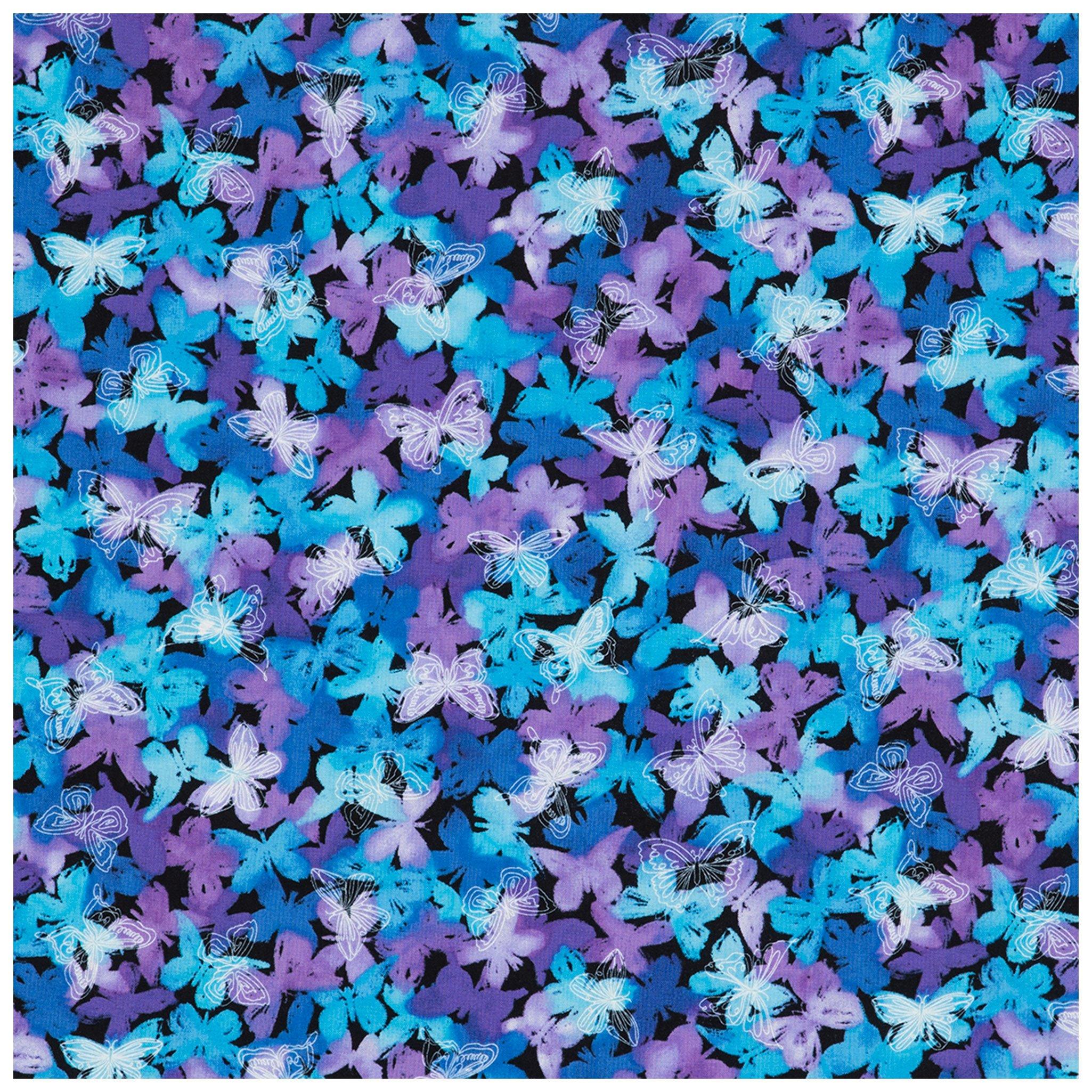 Peacock Butterflies Cotton Calico Fabric Hobby Lobby 2238806