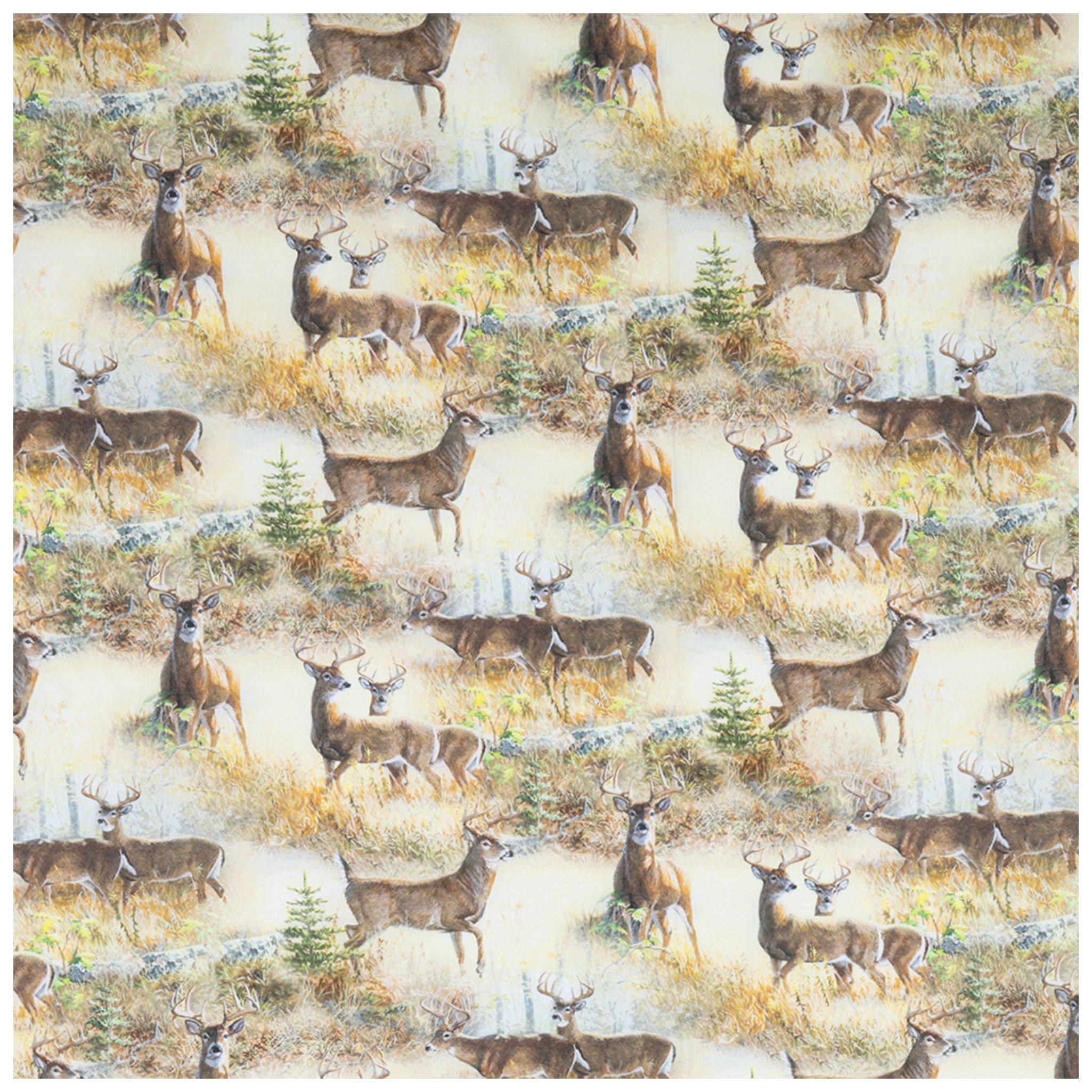 Hautman Scenic Fish Cotton Calico Fabric, Hobby Lobby