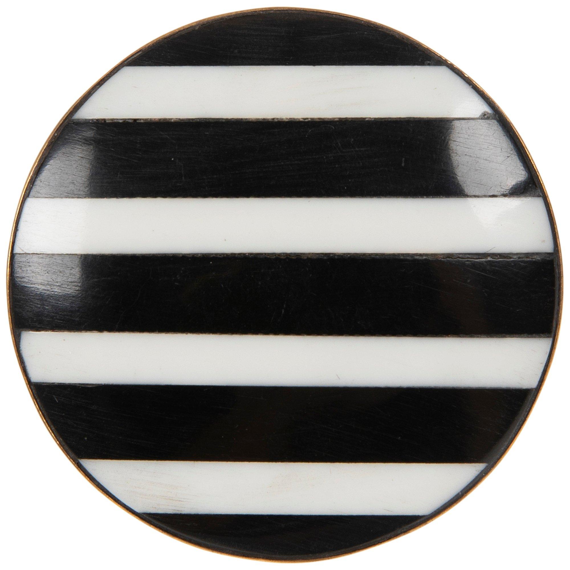Black & White Striped Round Knob Hobby Lobby 2239762