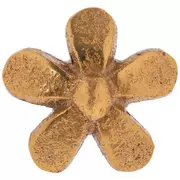 Gold Daisy Metal Knob