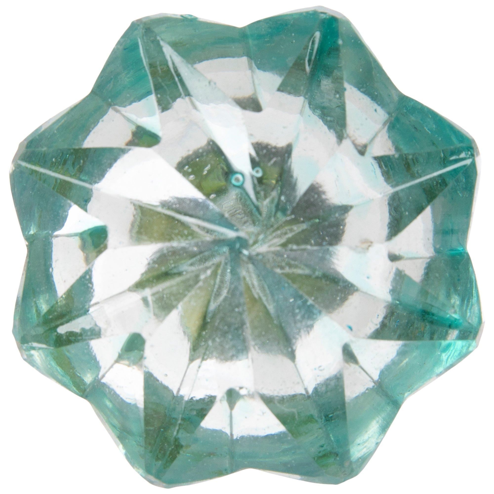 Turquoise Faceted Glass Knob Hobby Lobby 2240372