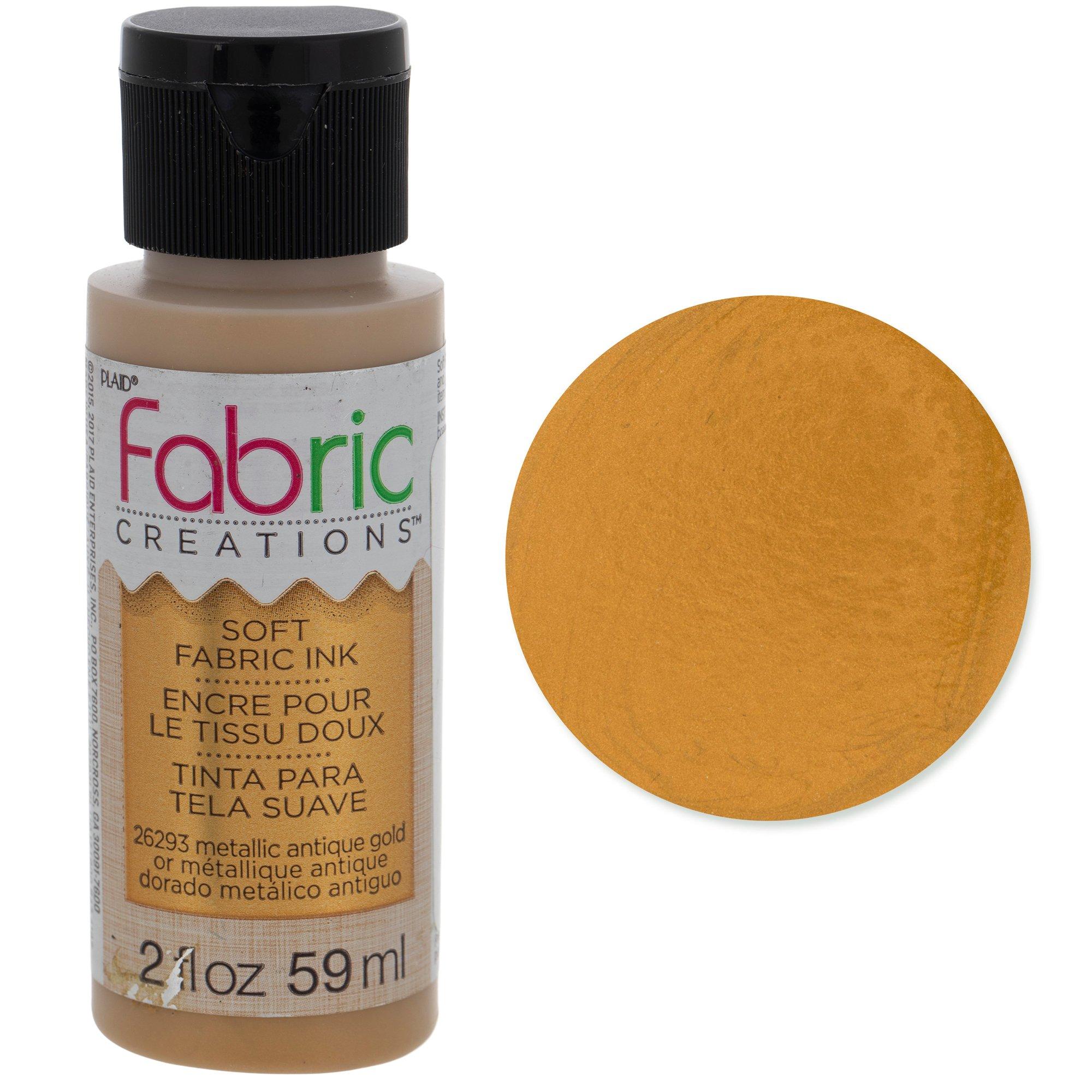 Fabric Creations Soft Fabric Ink Metallic Paint Hobby Lobby 2240430