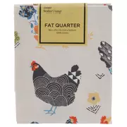 Patterned Chickens Fat Quarter