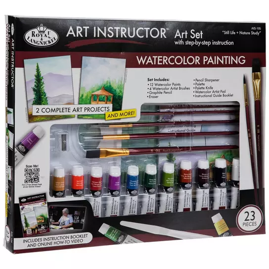 Watercolor Paints & Brush - 36 Piece Set, Hobby Lobby