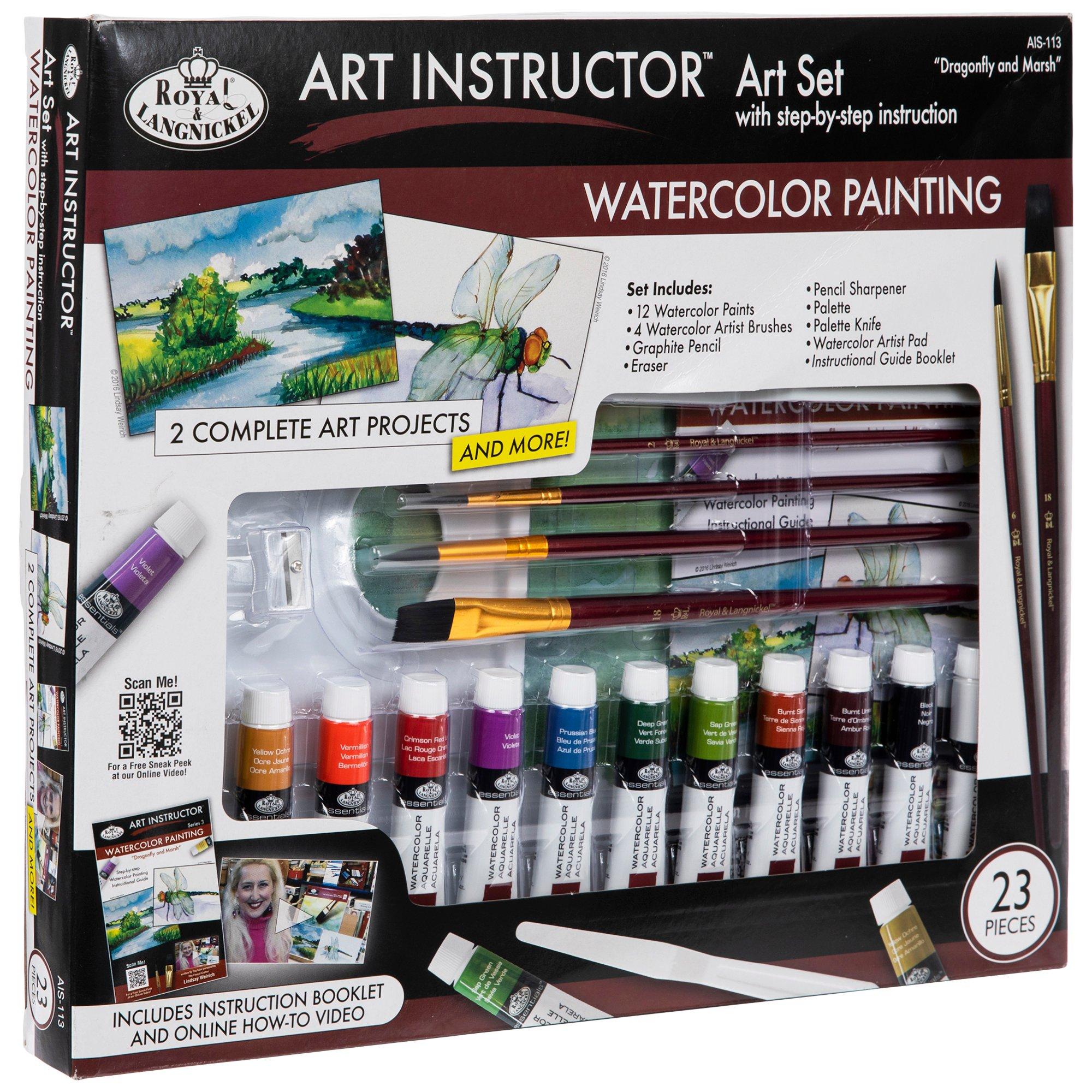 Hummingbird & Lilacs Watercolor Drawing Art Instructor Art Set, Hobby  Lobby