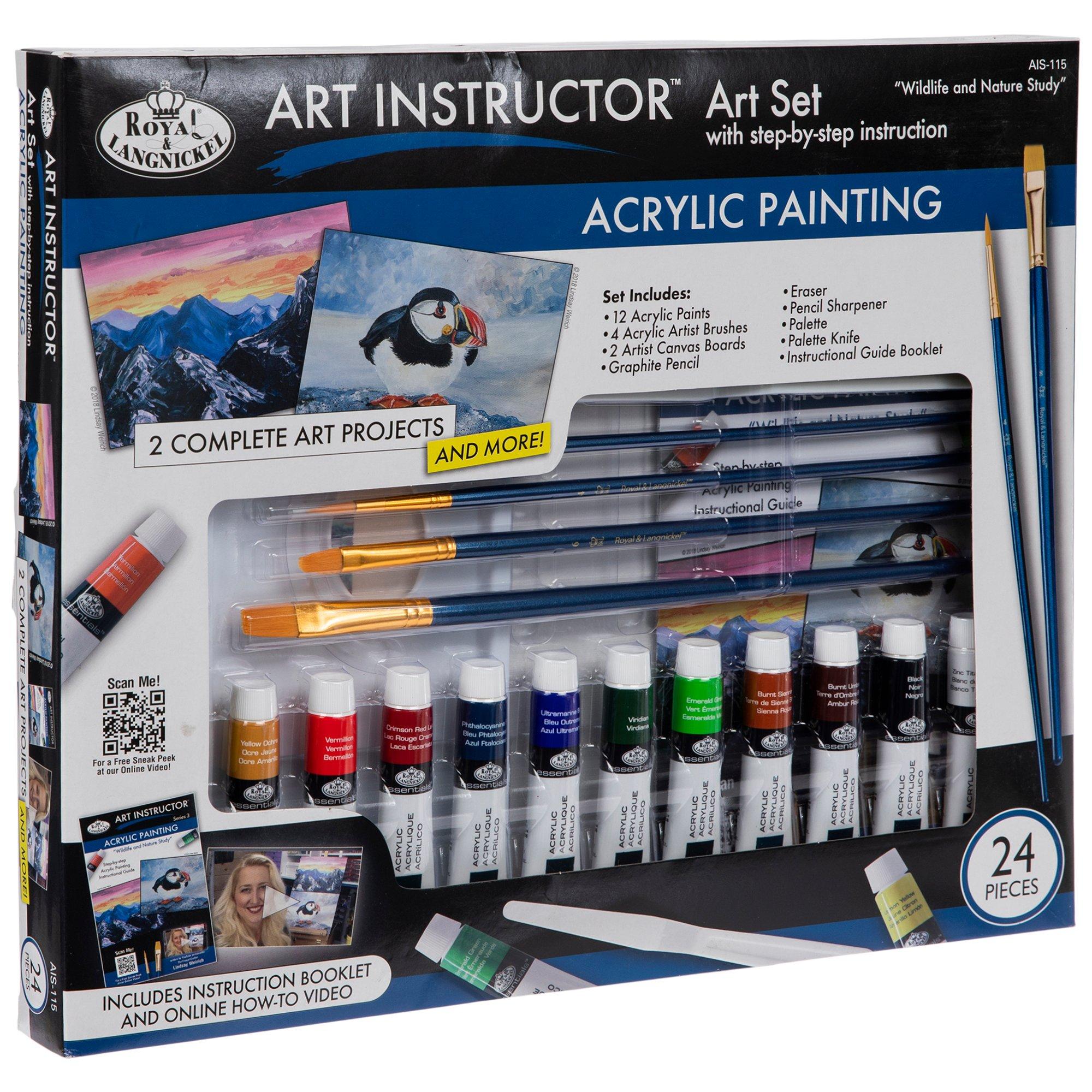 Wildlife & Nature Study Acrylic Art Instructor Art Set Hobby Lobby