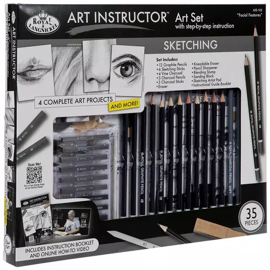 Facial Features Sketching Art Instructor Art Set