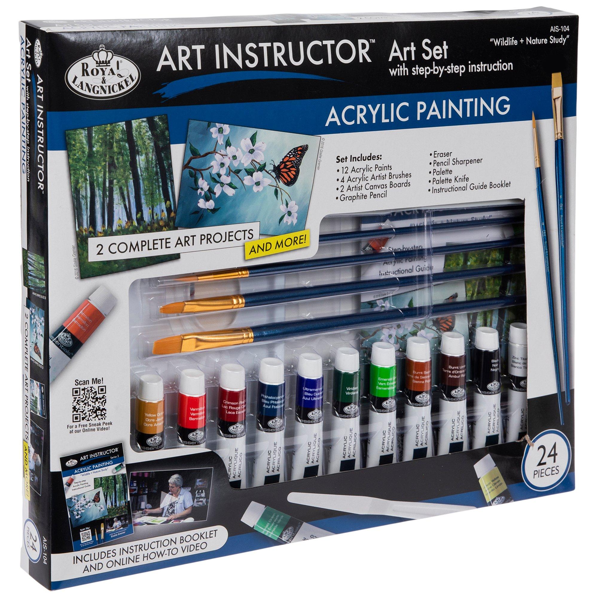 Wildlife & Nature Study Acrylic Art Instructor Art Set Hobby Lobby