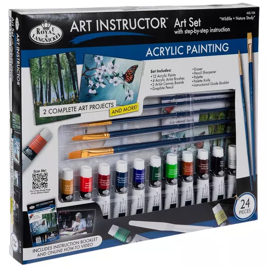 Royal Brush Art Instructor Acrylic Clearview Art Set Small - 22pc