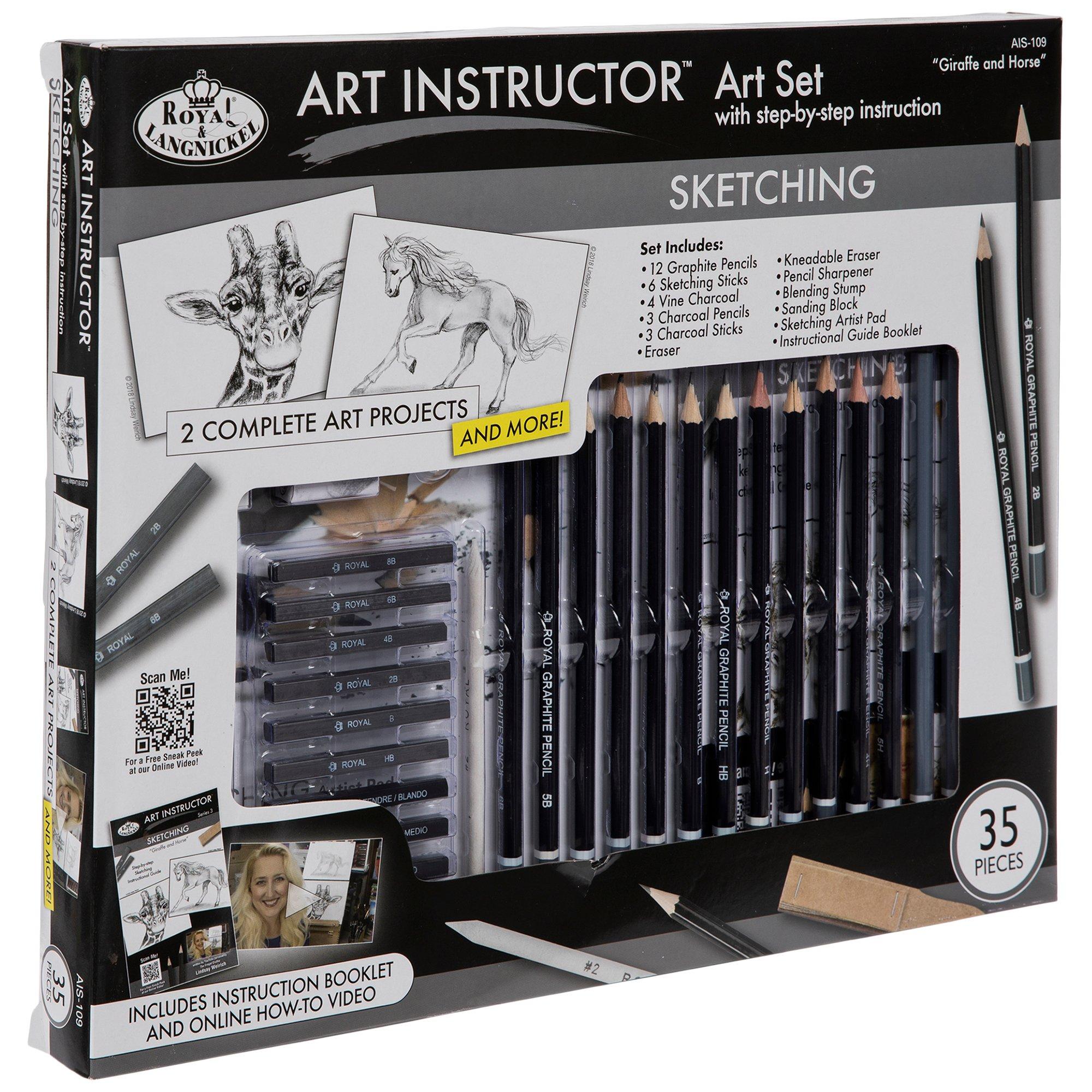 Giraffe & Horse Sketching Art instructor Art Set Hobby Lobby 2241305