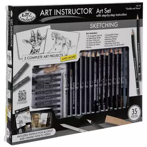 40-Piece Drawing & Sketching Art Set - Pro Artist Kit, Graphite, Charcoal,  Pastel Pencils, 40-Piece Drawing Set - Kroger