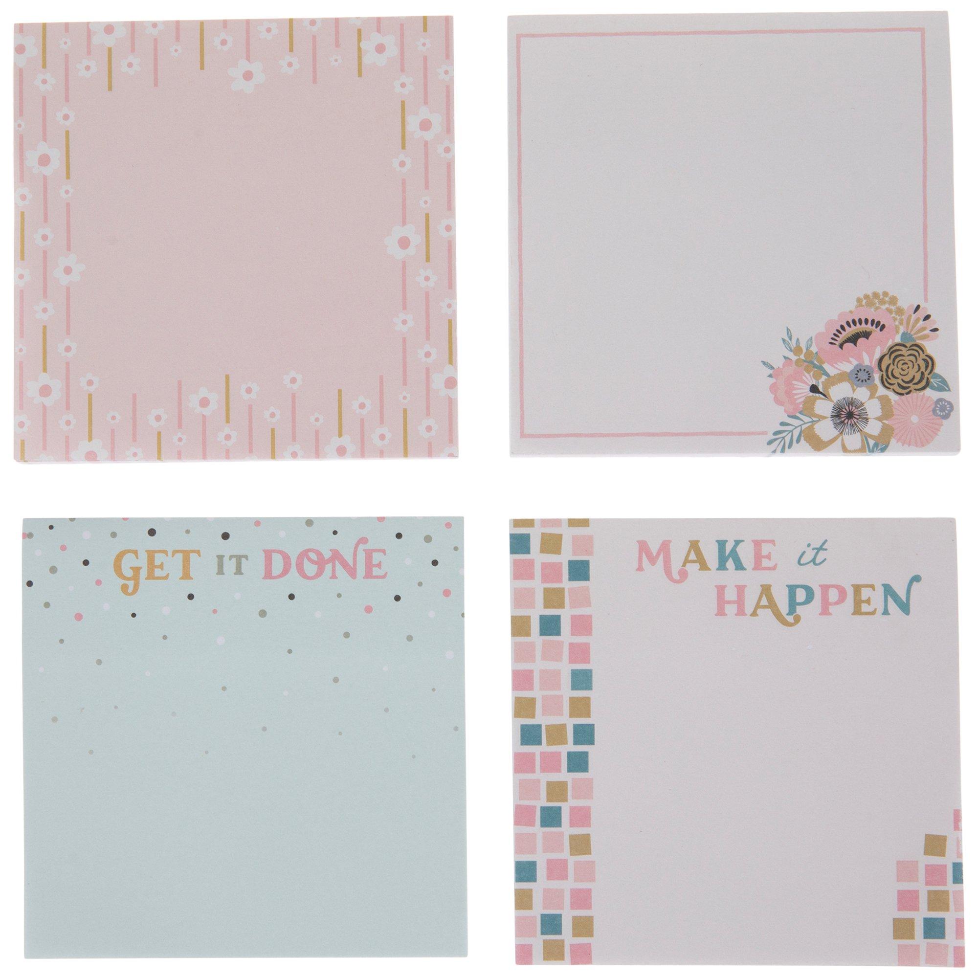 Blush Floral Sticky Notes Hobby Lobby 2241610